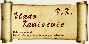 Vlado Kamišević vizit kartica